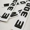 3D ABS Glossy Black Car Letters Logo E300 E220 E320 E200 Rear Trunk Badge Emblem For Mercedes Benz E Class E300 E320 Accessories