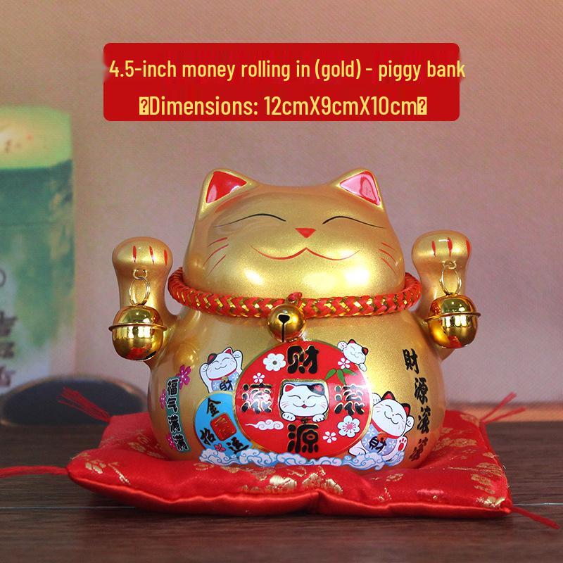Lucky Cat Ceramic Ornaments - Cute Cartoon Decorations & Creative Gifts