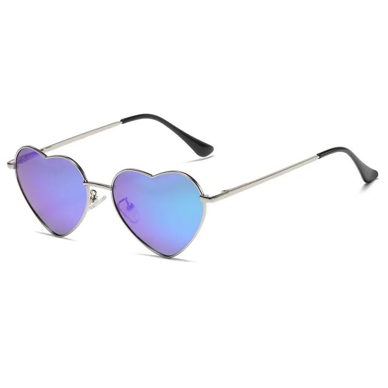 

Retro Heart Shaped Sunglasses Fashion Polarized Sun Glasses Ultralight Clear Colorful Eyewear For Women Uv400 As picture