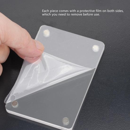 Car Visor Photo Frame Clear Acrylic Photo Holder Clip-on Car Interior Picture Frame Fits Most Visors for Kids Family Photos Couple Keepsake