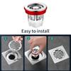 Anti-odor Floor Drain Core Backflow Preventer Shower Waste Water Drainer Insert Drain Plug Hair Catchers Sewer Core