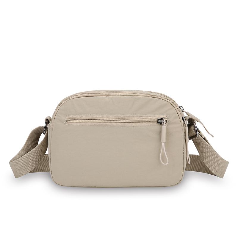 Nylon Kleine Tasche Mehrfachfächer Reißverschluss Kleine Quadratische Tasche Damen Schultertasche Umhängetasche