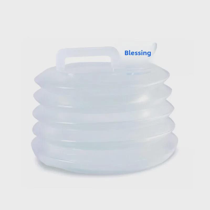 Portable Folding Water Bucket with Faucet for Outdoor, Travel, and Home Use