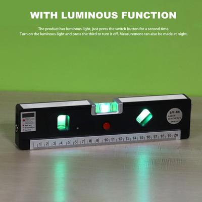 Magnetic Level Tool Accurate Measurements Compact Size Portable Widely Used Bubble Leveling Tube with Metric Rulers