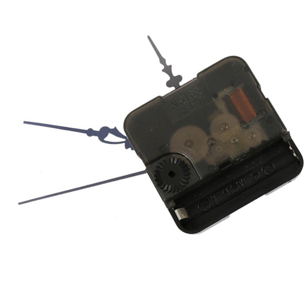 Black Silent Quartz Clock Movement Replacement 12mm Shaft for DIY For Wall Clock Assembly Hour Minute Second Hands