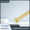 28mm Gold Space Aluminum Telescopic Shower Curtain Rod - No-Drill Installation