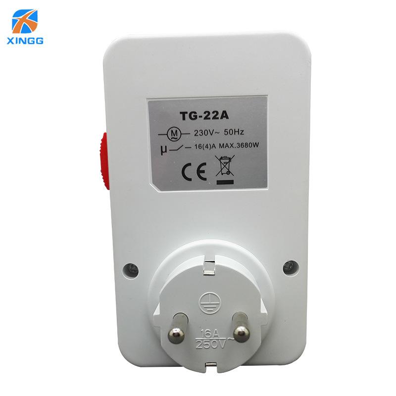 Europäischer Standard 16A 250V Mechanische Zeitschaltuhr-Steckdose - 24-Stunden-Timer für deutsche, koreanische und russische Typen