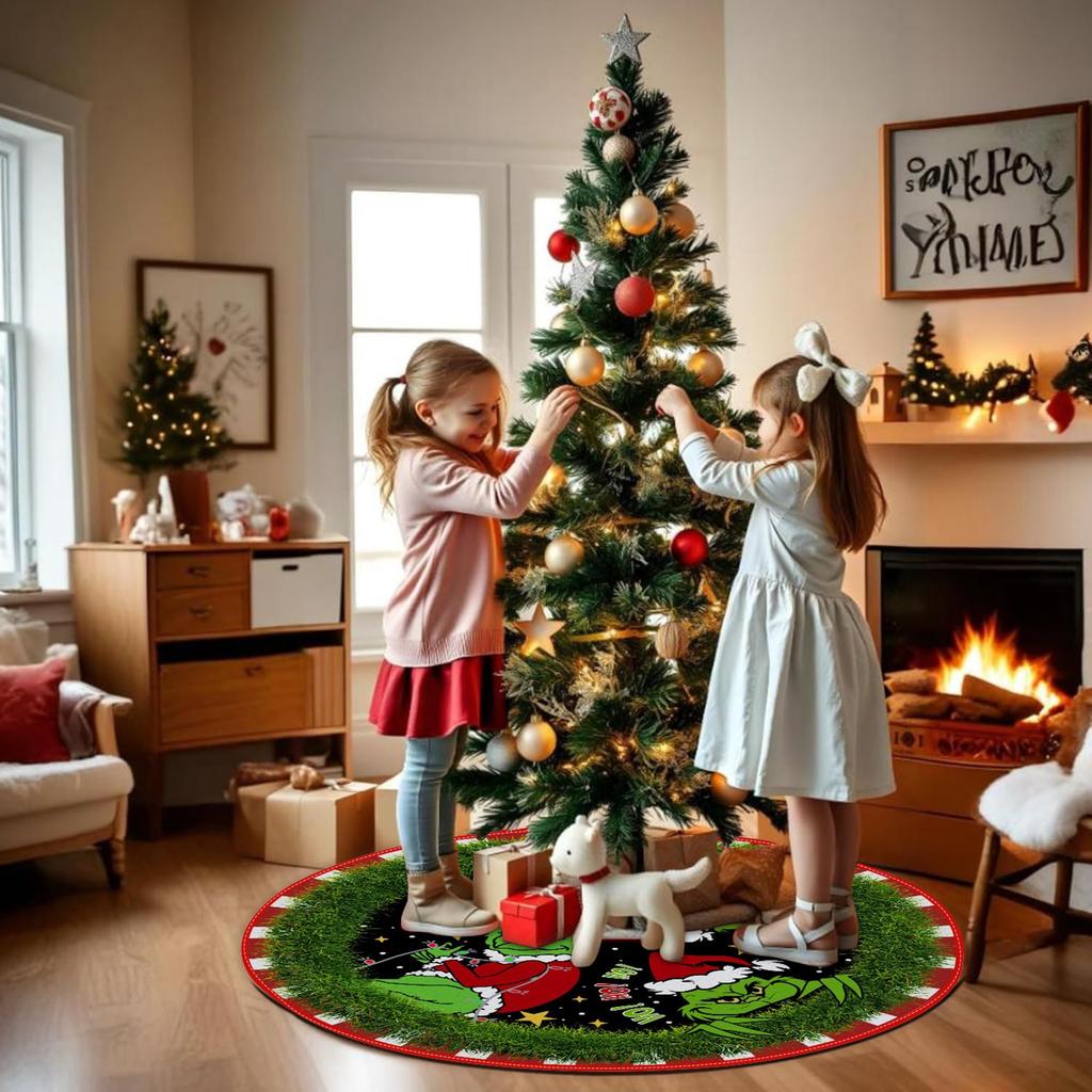 Christmas Tree Skirt Handicrafts, Christmas Decorations, Printed Ornaments, Christmas Supplies.