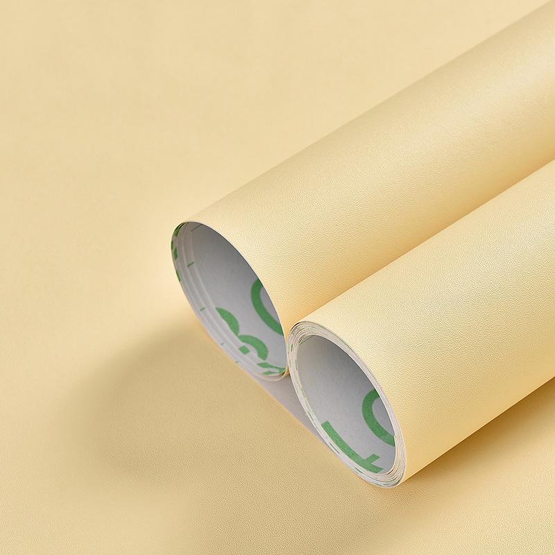Matte Solid Color Home Decorative Film - PVC Waterproof Self-Adhesive Wallpaper Contact Paper Stickers Roll for Wall Renovation