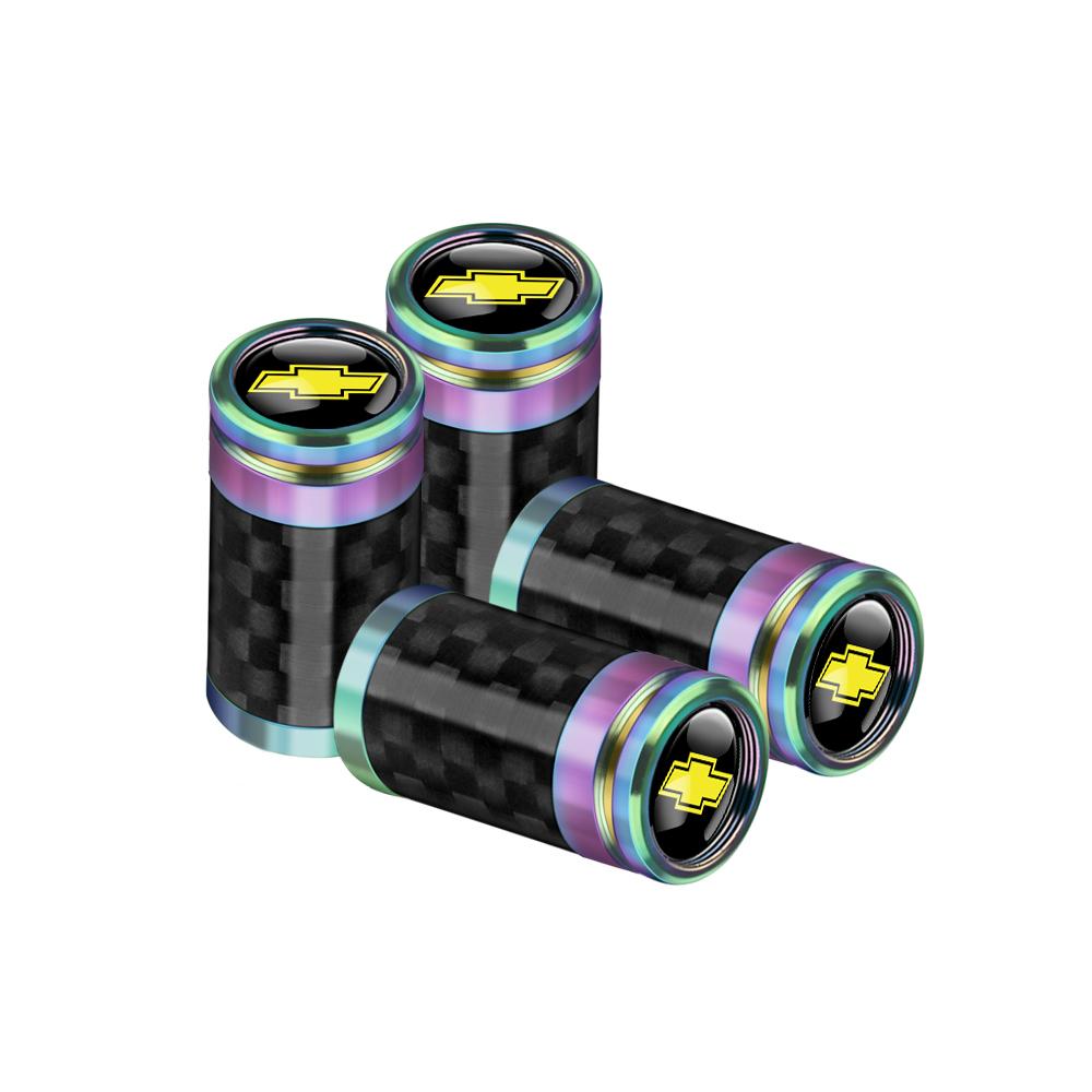 

4Pcs Carbon Fiber Styling Wheel Tire Valve Air Stem Cap Dust Covers For Chevrolet Cruze Captiva Trax Malibu Sonic Orlando Spark