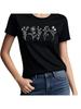MIMOORN Wounisex Floral Tee Summer Flower Casual Short Sleeve Wildflower Graphic T Shirt