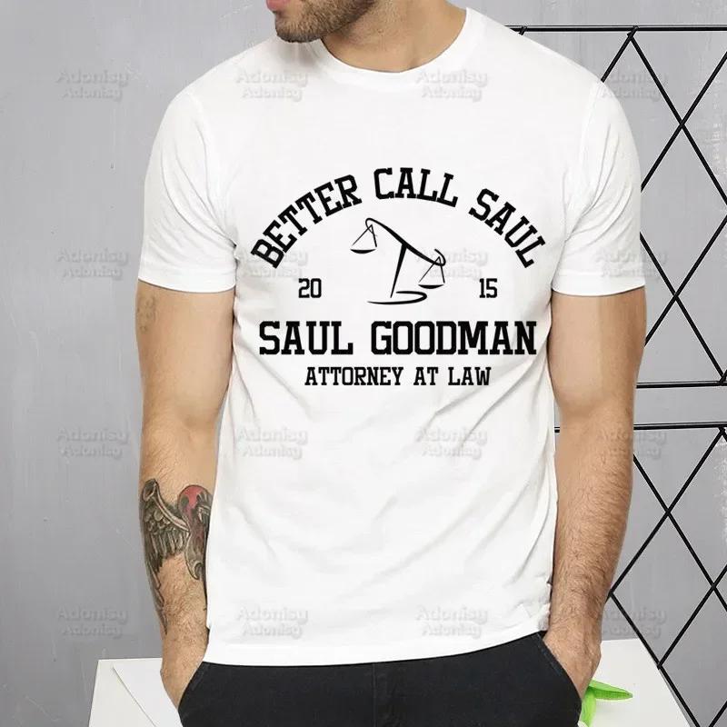 Better Call Saul Funny T Shirt Men New Casual Short Sleeve TV Series Breaking Tshirt Homme Manga Unisex T-shirt Tees