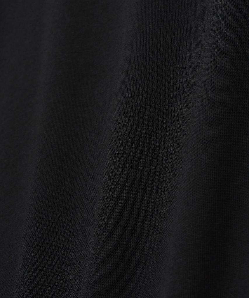 Noir Silky Blended Crew Neck T-Shirt (Black)