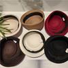Hepburn Style Wool Pillbox Hat Fedoras Fedora Hat Fashion Woolen Felt Hat  Lady