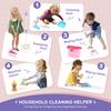 12ks/Sada Čisticí sada Simulovaná sada na domácí práce s koštětem lopatkou kyblíkem mopem Vzdělávací hračky na předstírání pro děti Dárky