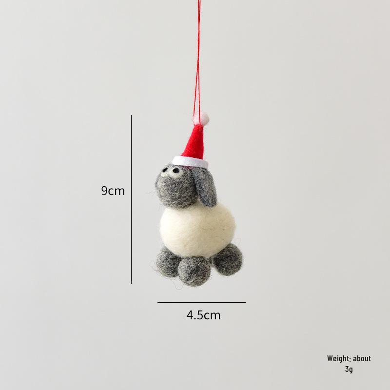 Christmas Festival Snowflake Pendant: Felt Gingerbread Cartoon Ornament
