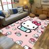 Hello Kitty Neon Stripes carpet Camping Trip Suitable For All Seasons Nap carpet Outdoor Plush carpet Bedroom