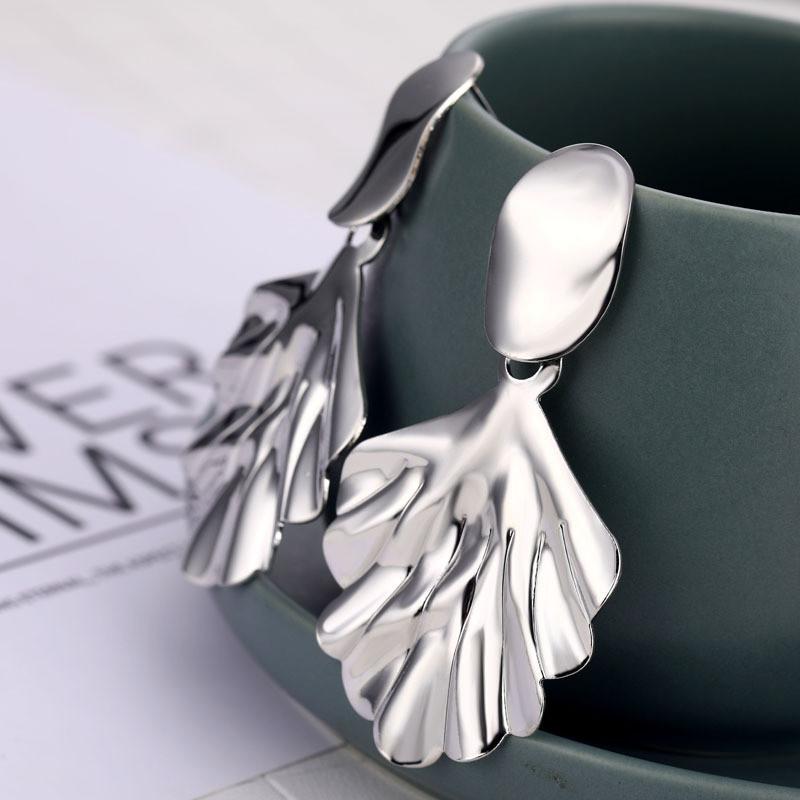 Alloy Sleek Treeshaped Earrings Trendy European American Style