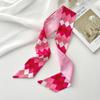 Elegant Ribbon Headband Silk Scarf Flower Hair Tie Printed Scarf Collocation Clothing Accessories Neckerchief Long Scarf Women