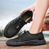Men Casual Sneakers New Mesh Breathable Outdoor Sport Shoes Male Fashion Lightweight Non-Slip Elastic Walking Shoe Brown Size 46
