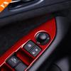 Carbon Rot Silber Autotür Armlehne Garnieren Fenster Glas Lift Switch Panel Cover Trim Für Mazda CX3 CX-3 Zubehör