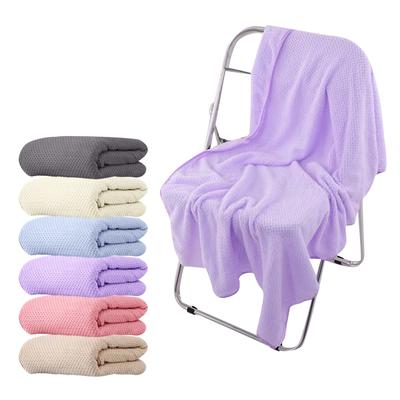 Coral Fleece Bath Towel, Adult Shower Towel, Absorbent Thickened Beach Towel