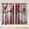 2 Pieces - Personality - Printed Curtain - Polyester Material - Suitable for Bedroom Living Room Study Room Anti-privacy Curtain