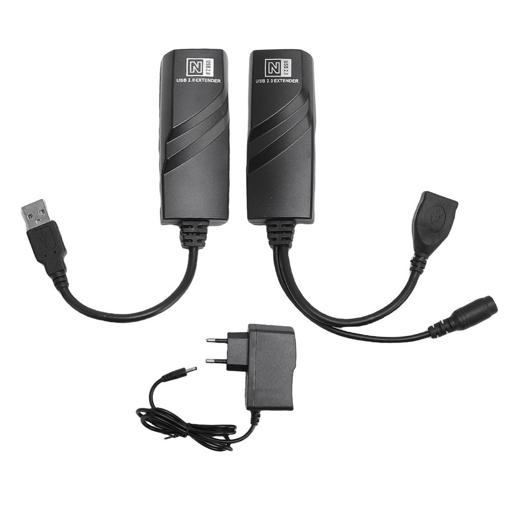 USB Extender 100m Transfer Distance Stable CAT5 CAT5E CAT6 Network Cable Connection USB to Ethernet Adapter EU Plug