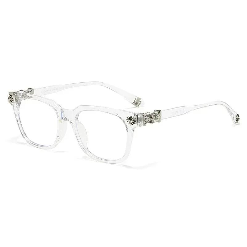 Unisex New Retro Art Full Frame Optical Glasses Personalized Large Frame HD Anti-blue Light Glasses Ultra-light Unisex Glasses