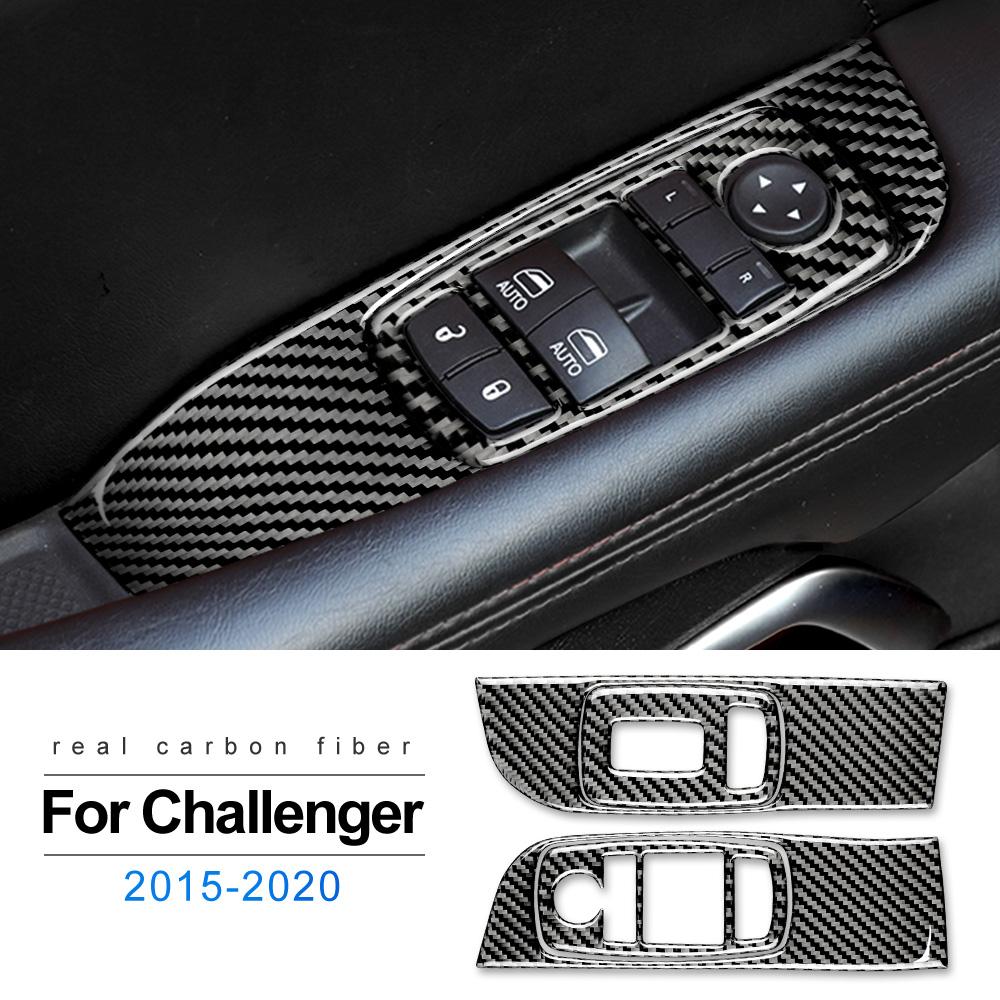 

Real Soft Carbon Fiber for Dodge Challenger 2015 2016 2017 2018 2019 2020 2025 2025 2025 Car Door Window Control Panel Sticker