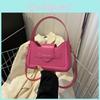 Trendige Umhängetasche Schicke Kleine Quadratische Handtasche Stilvolle Koreanische Mode Pu-Material
