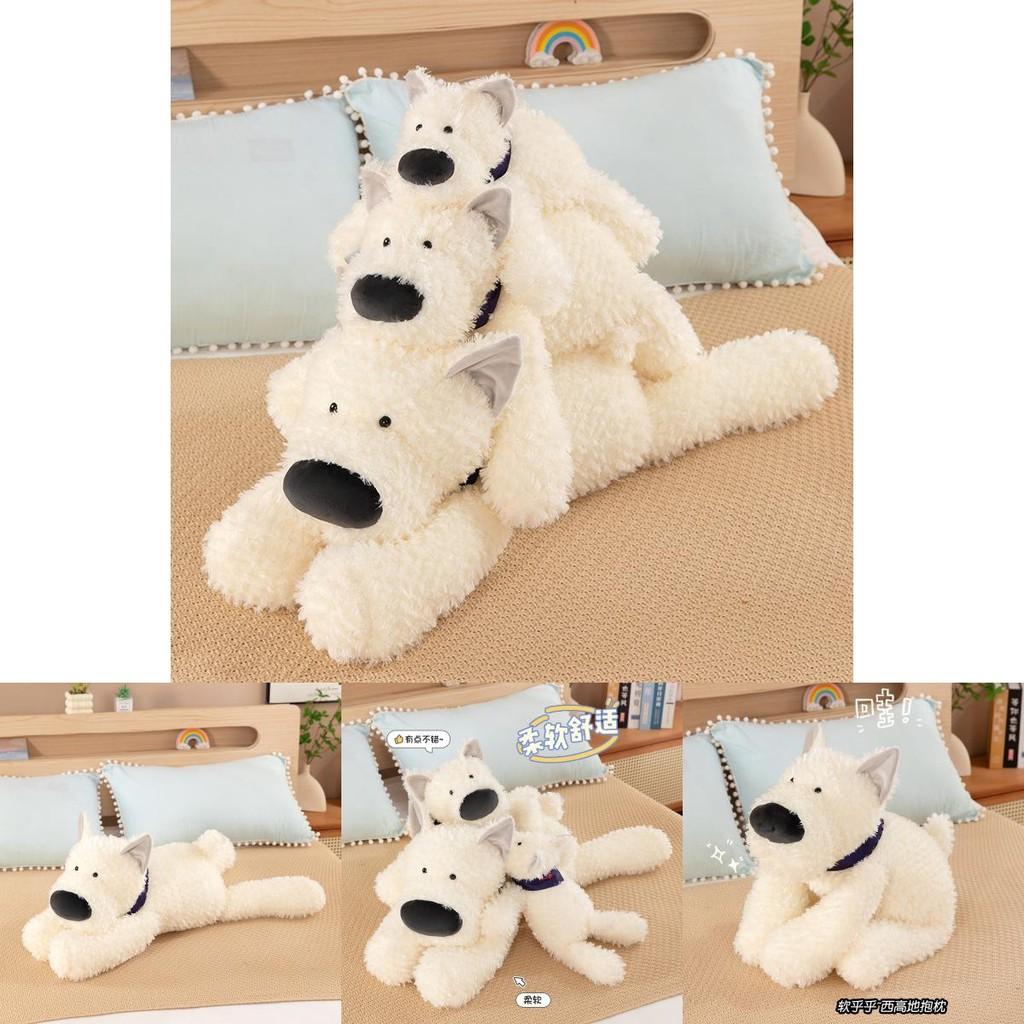 Adorable Charming White West Highland Terrier Plush Companion For Cozy Naptime And Playtime