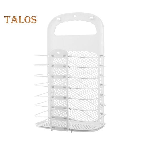 

Складная корзина для грязного белья, настенная корзина для белья, большая вместимость, полая конструкция, органайзер для грязного белья S белый