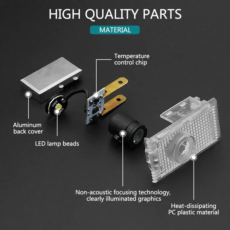 LED Car Door Logo Lights Projector Accessories For Opel Insignia A B 2021 2020 2019 2018 2017 2016 2015 2013 2012 2011 2010 2009