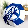 1 PC Automatic Folding Umbrella - FC Schalke 04 Custom Name Pattern, Portable & Foldable Design with 8 Ribs, Christmas Birthday Gifts