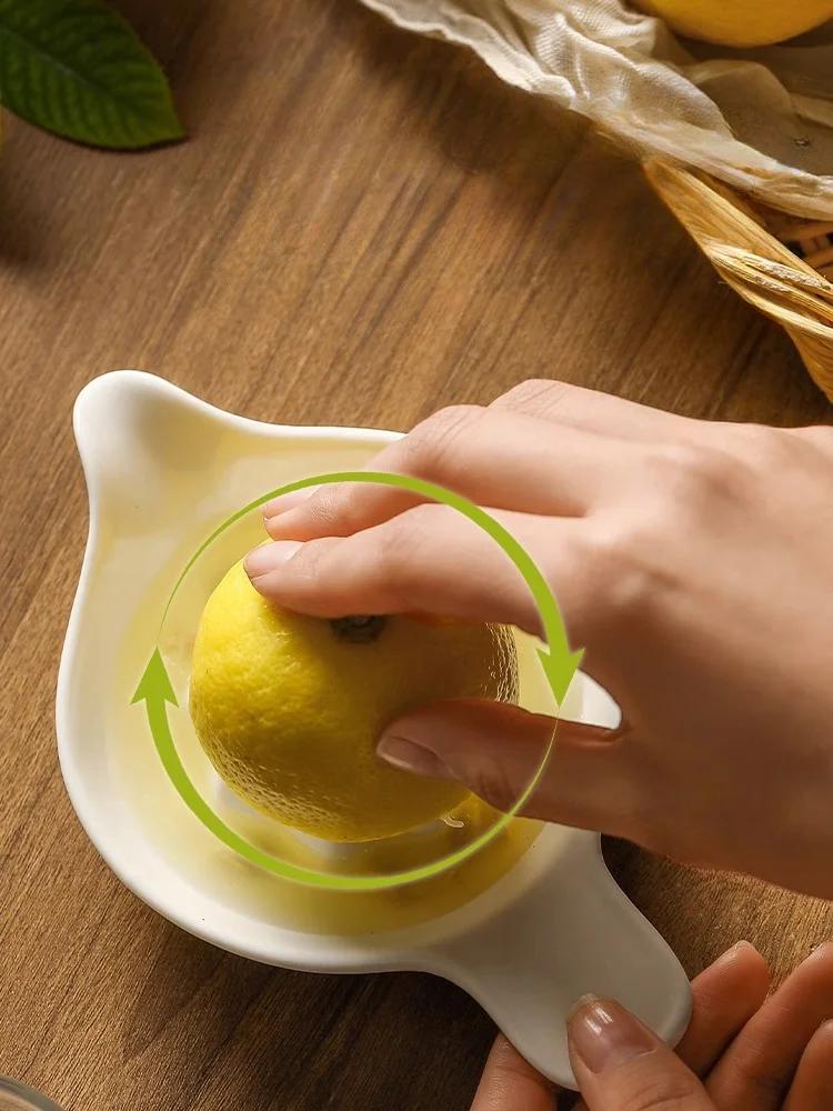 Nuovo Spremiagrumi Manuale Domestico Tazza per Succo d'Arancia Spremiagrumi in Ceramica Spremiagrumi per Limoni Gadget e Accessori da Cucina