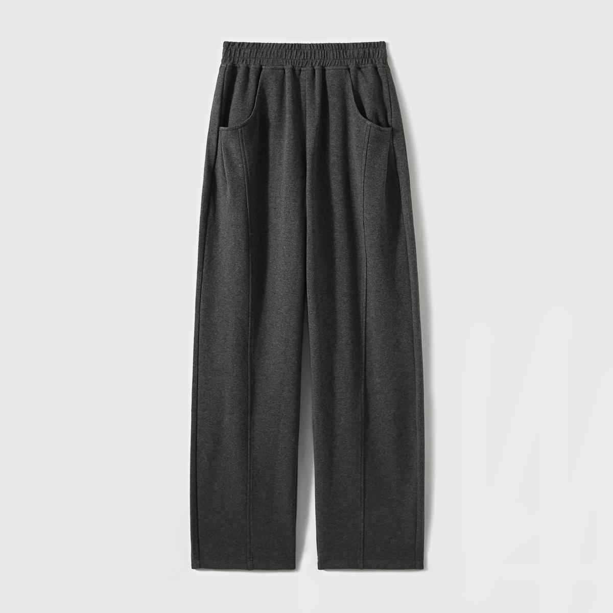 

Осенние классические белые брюки кэжуал из высококачественного хлопка для женщин L