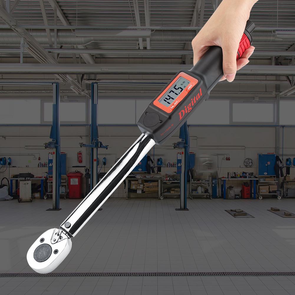 Digital Workshop Wrench 1/2"Sq Drive 40-200Nm measures 30-150 ft.lbs. in
