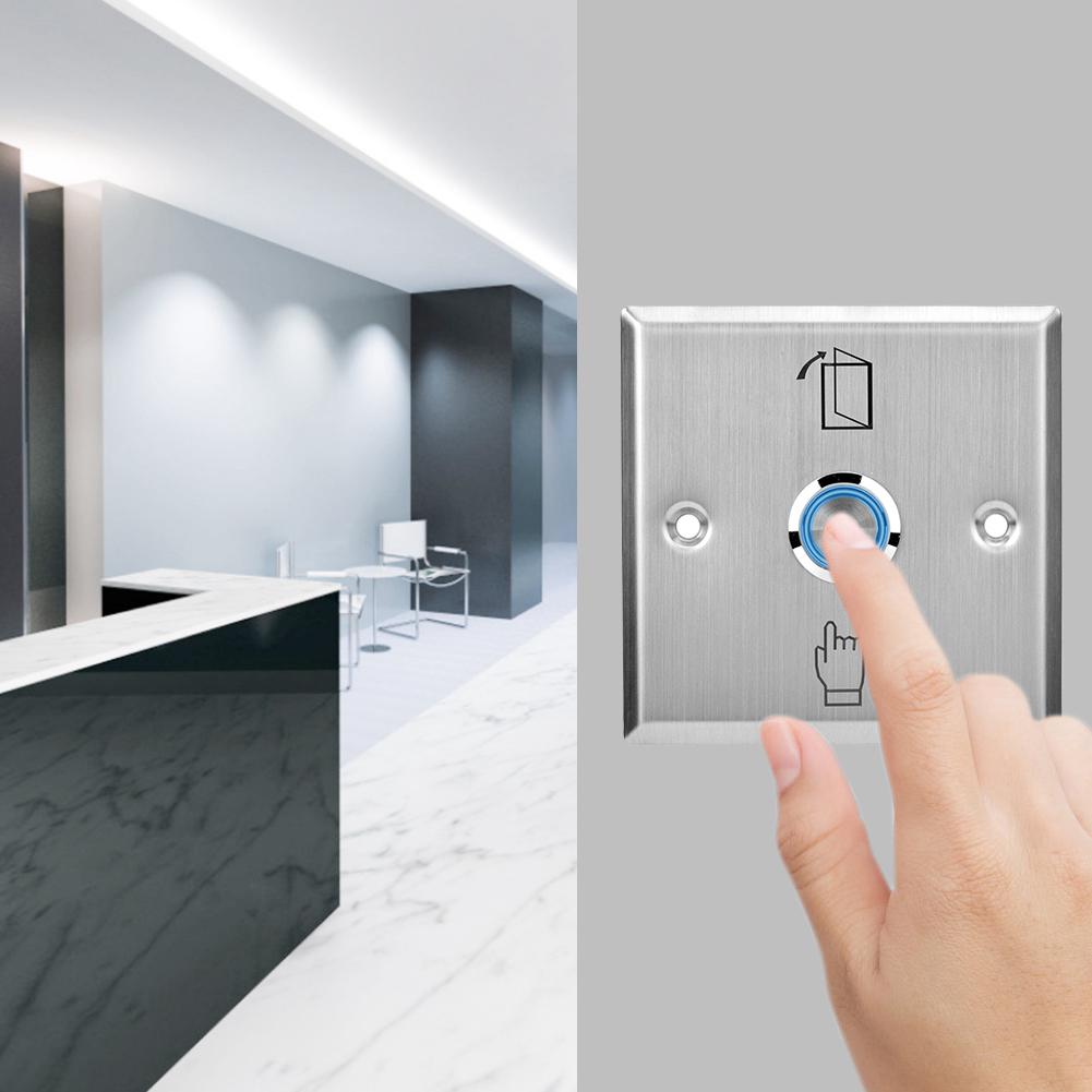 Door Access Control System Exit Button Door Push Release Switch With Indicator Light