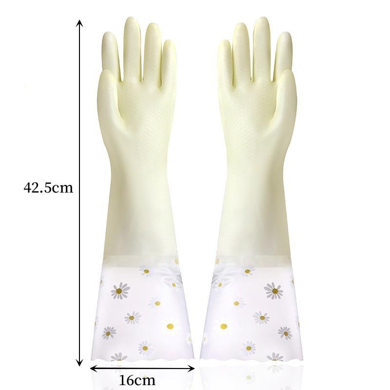 

Водонепроницаемые перчатки для уборки по дому, кухонные латексные перчатки для мытья посуды, прачечные, износостойкие резиновые перчатки L жёлтый