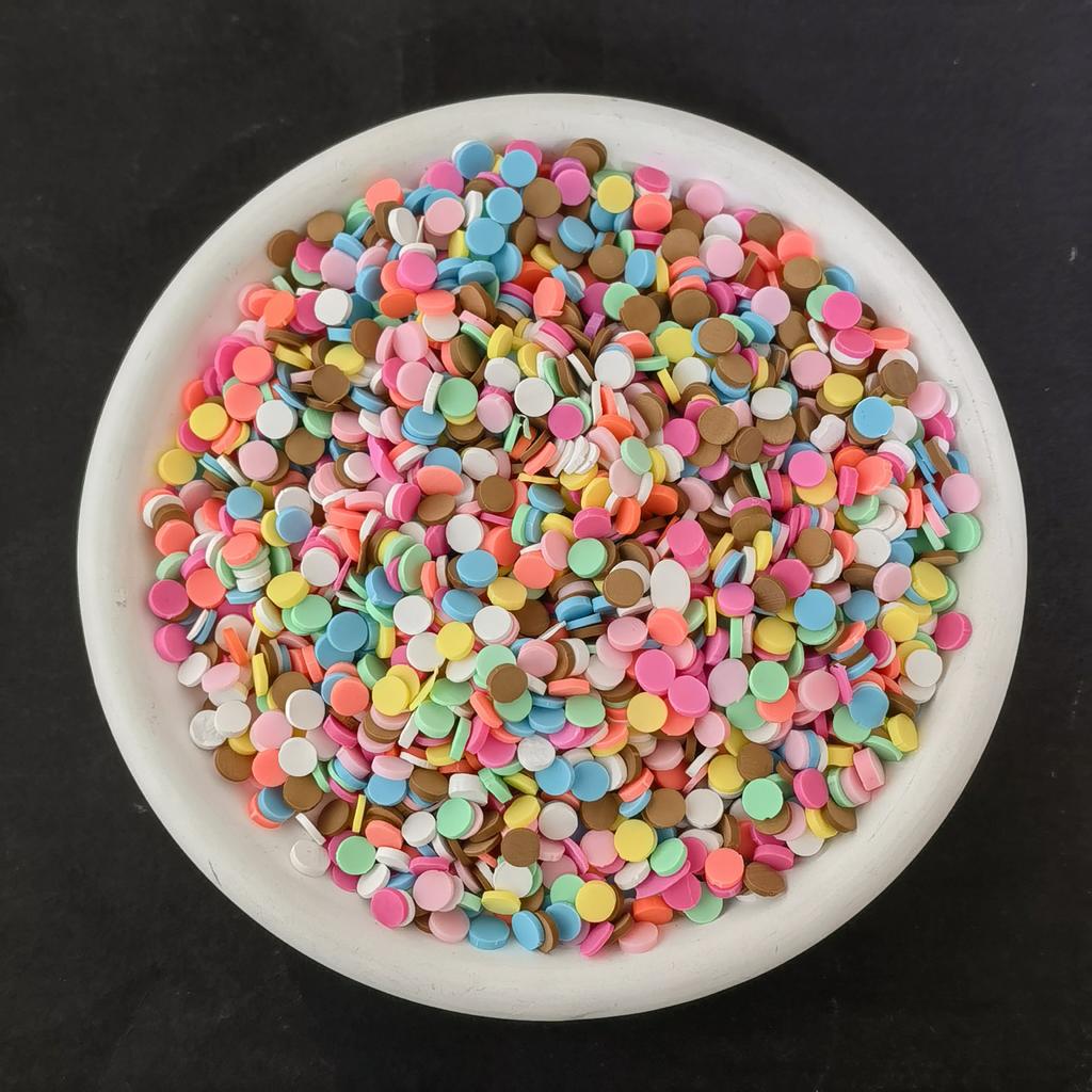 1kg Round Slices Clay Beads Children's Birthday Decor Safe Craft Materials DIY Art Projects Creative Party Supplies