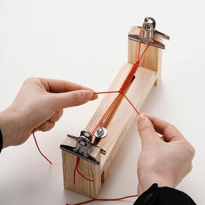 Massiver Holz-Flechtrahmen Handgefertigter Webrahmen Hochwertige Halskette Armband Seilherstellung