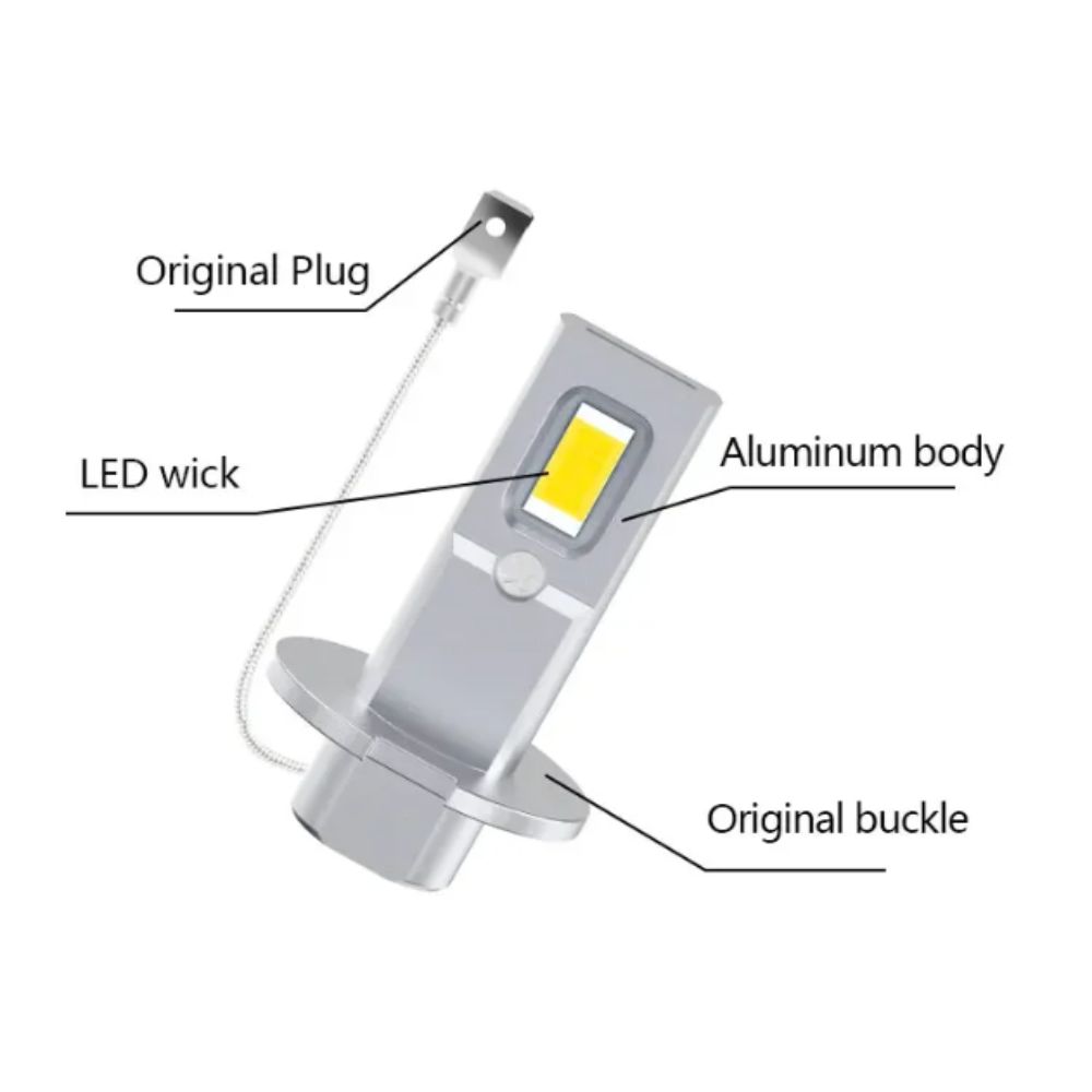 Aluminum Silver LED Headlight Super Bright Automobile Headlamp Fog Lamps Automobile Front