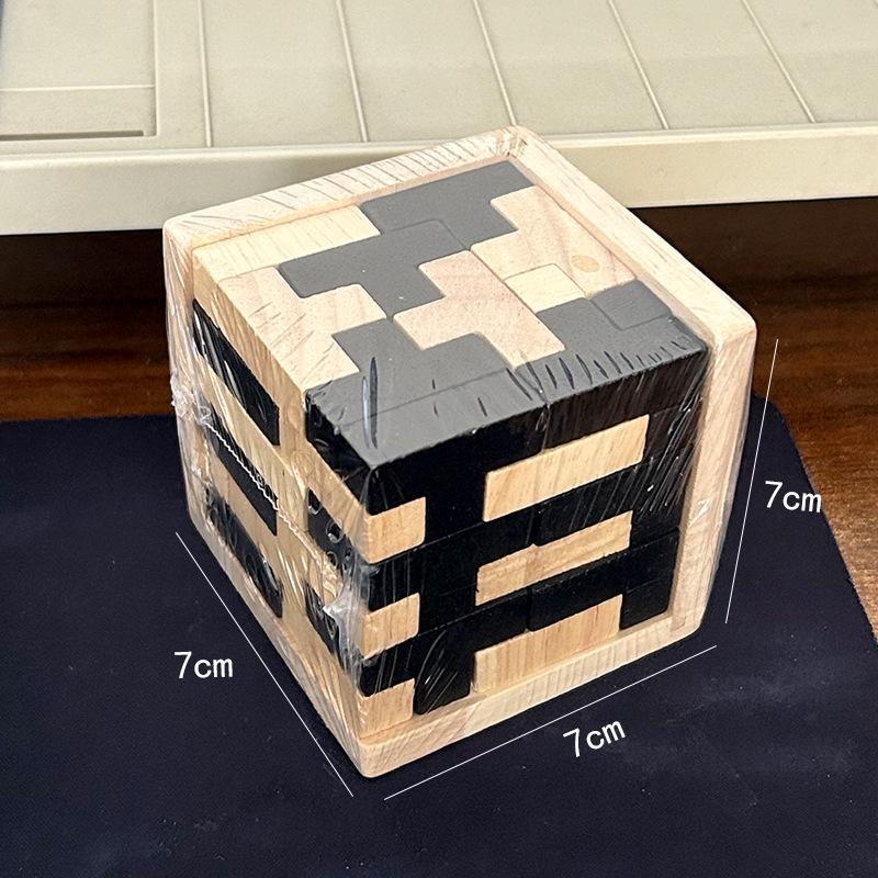 Wooden Disassembly Puzzle: Kongming & Luban Locks for Adult & Child Intelligence Development