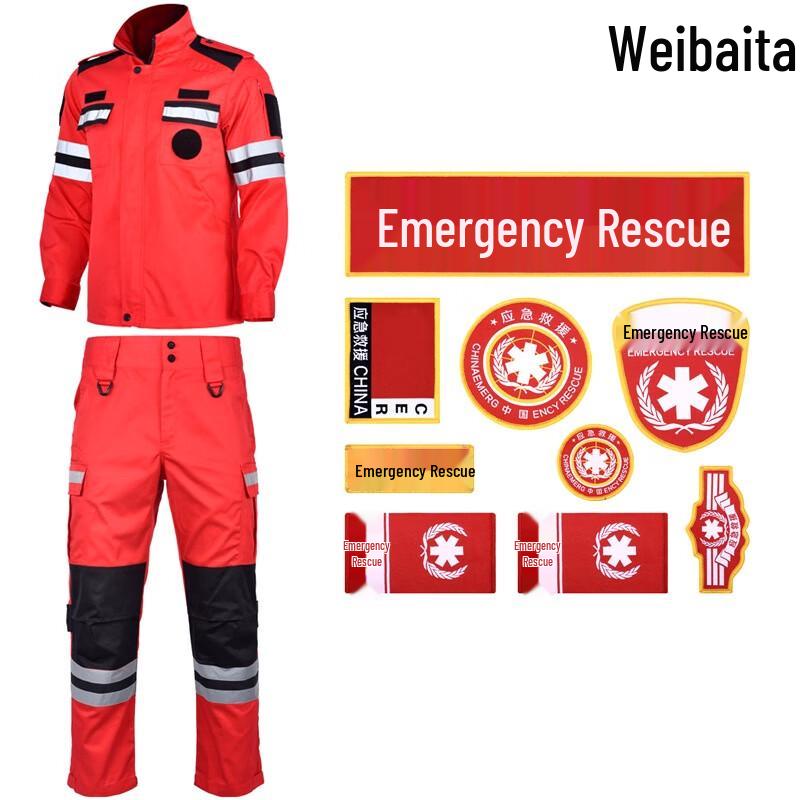 WBD Red Emergency Rescue & Firefighter Workwear Set