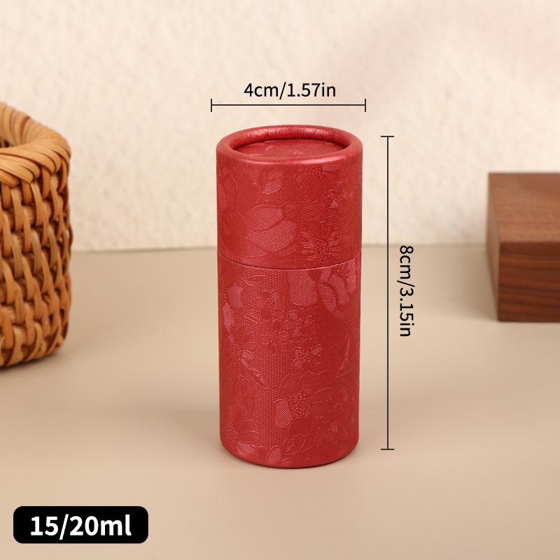 Universal Cylindrical Gift Box - 1Pcs Kraft Paper Container for Essential Oil Bottles & Tea - Eco-Friendly Packaging Solution