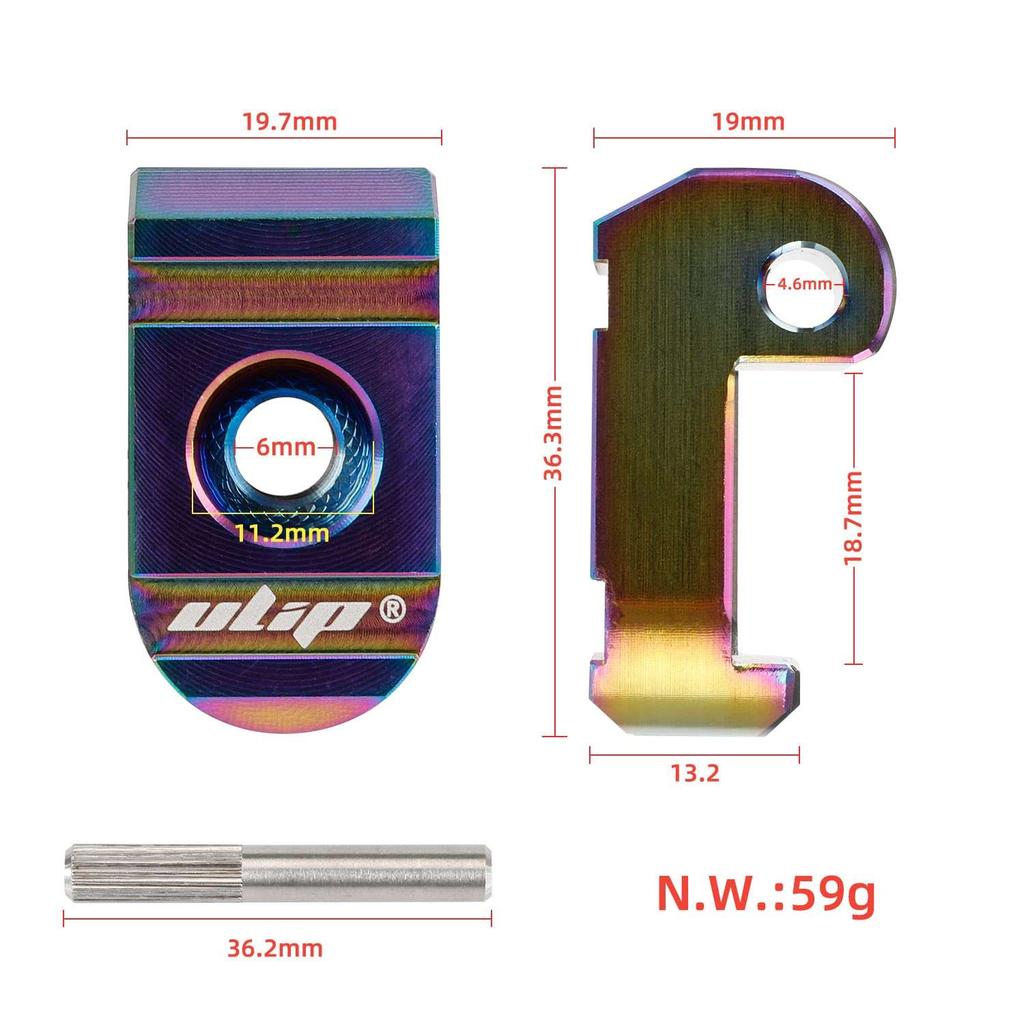 Colorful stainless steel folding buckle for xiaomi scooters with stainless steel axle