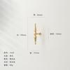 Single-Hole Drawer Knob Copper Brushed Wardrobe Cabinet Door Pull Handle Solid Furniture Hardware Dressing Table Cupboard Handle
