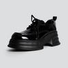 Korean version of thick-soled sweet wind versatile solid color thick-heeled small leather shoes for women 2025 spring new daily comfortable single sho