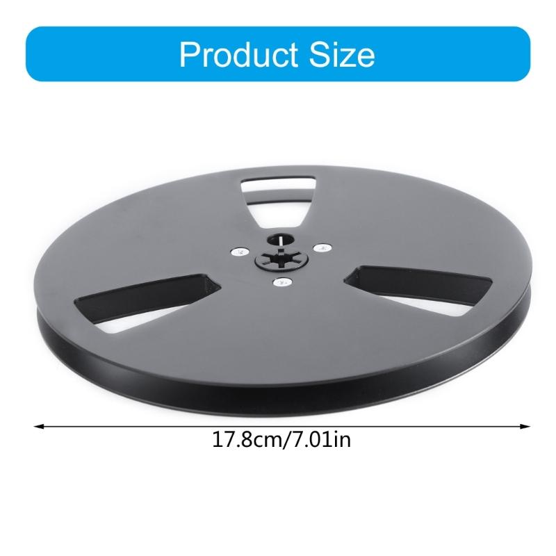 Replacement 7inch Aluminum Recording Takeup Reel for 1/4" Reel to Reel Tape, 3 Hole Model for Sound Decks